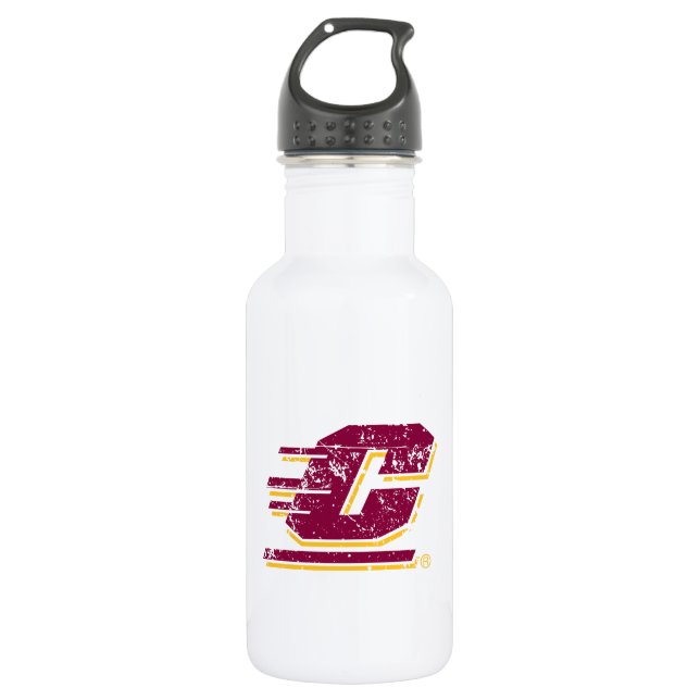 Central Michigan University Athletic Mark Stainless Steel Water Bottle (Front)