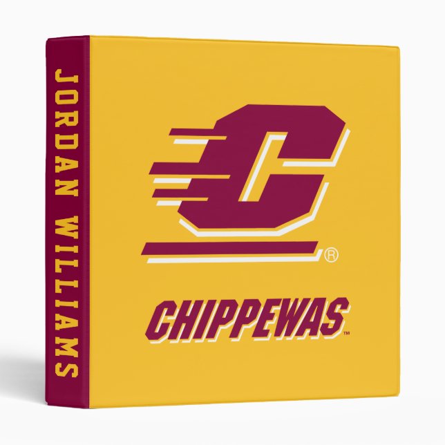 Central Michigan University Chippewas 3 Ring Binder (Front/Spine)