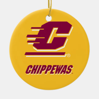 Central Michigan University Chippewas Ceramic Ornament