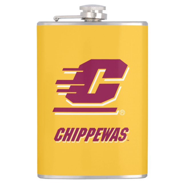 Central Michigan University Chippewas Flask (Front)