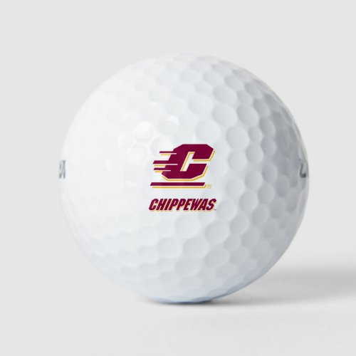 Central Michigan University Chippewas Golf Balls