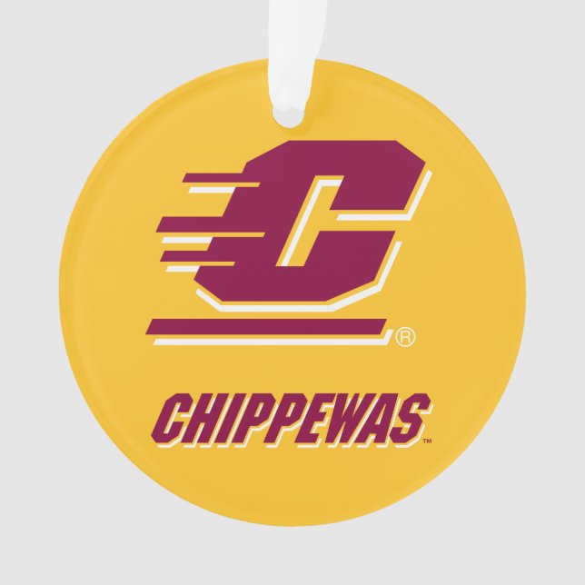 Central Michigan University Chippewas Ornament (Front)
