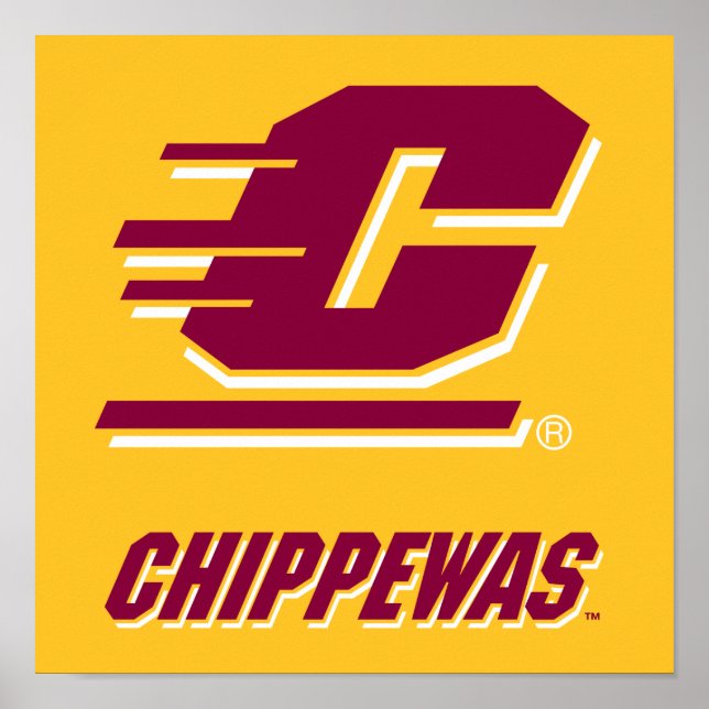 Central Michigan University Chippewas Poster (Front)