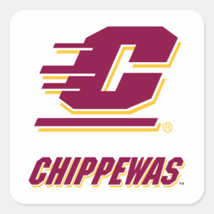 Central Michigan University Chippewas Square Sticker