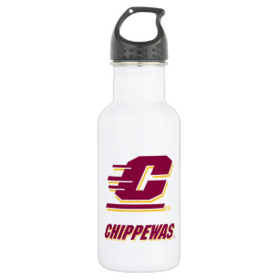 Central Michigan University Chippewas Stainless Steel Water Bottle