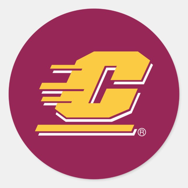 Central Michigan University Classic Round Sticker (Front)