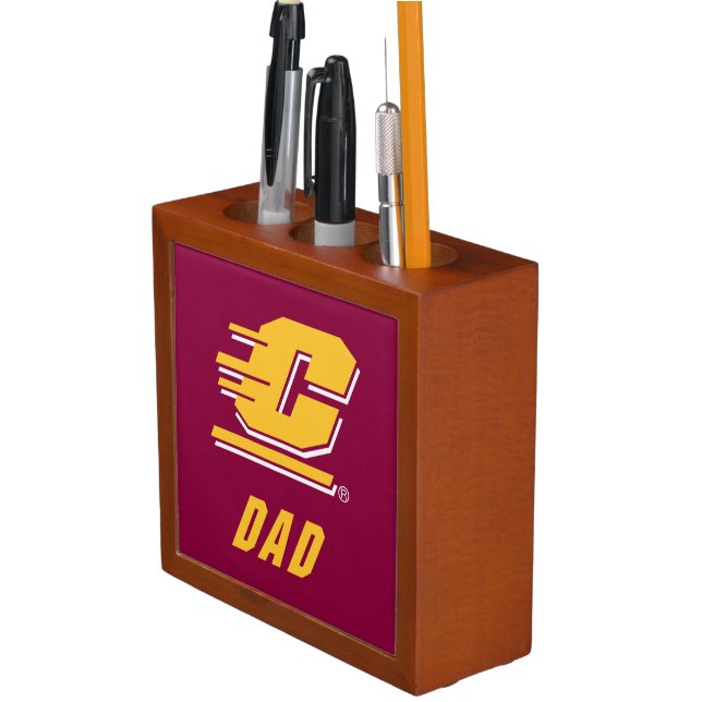 Central Michigan University Dad Desk Organizer (In Situ)