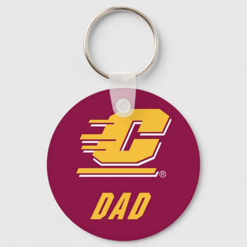 Central Michigan University Dad Keychain