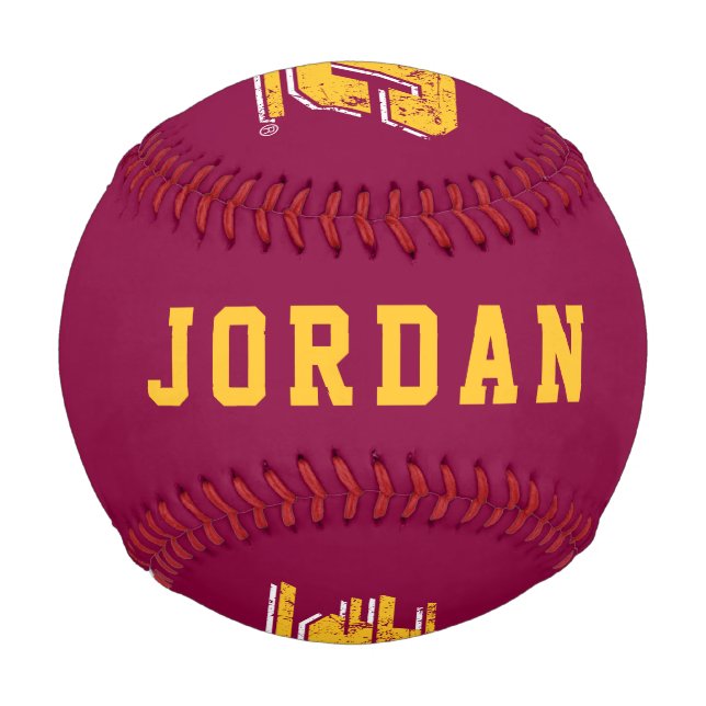 Central Michigan University Distressed Baseball (Back)