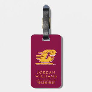 Central Michigan University Distressed Luggage Tag
