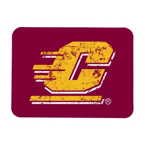 Central Michigan University Distressed Magnet