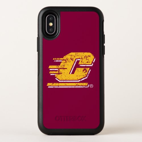 Central Michigan University Distressed OtterBox Symmetry iPhone XS Case