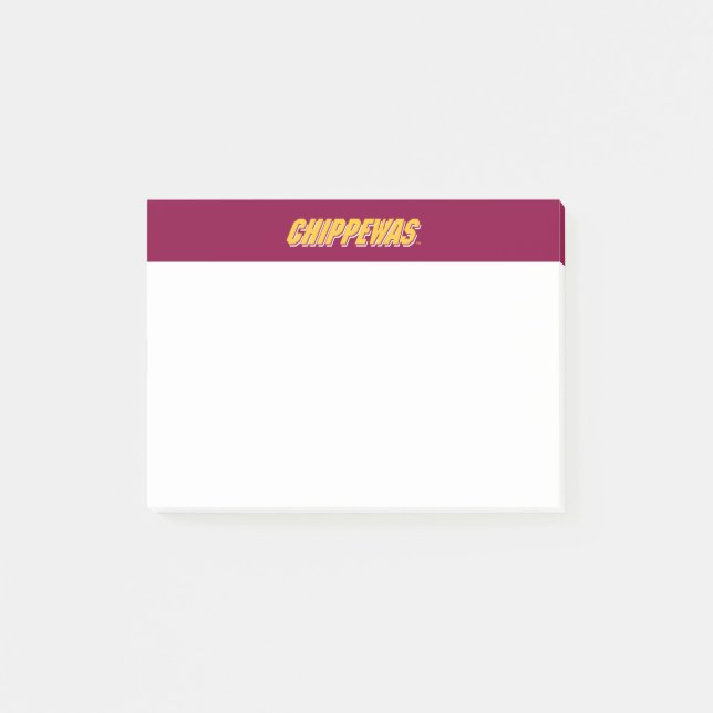 Central Michigan University distressed Post-it Notes (Front)