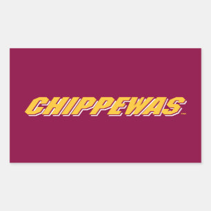Central Michigan University distressed Rectangular Sticker