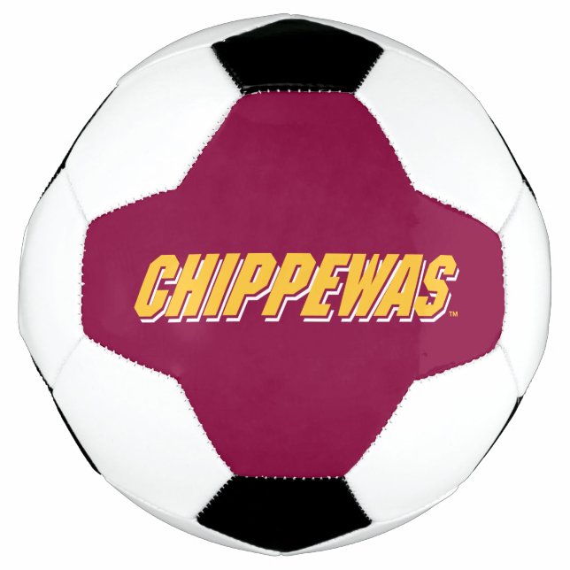 Central Michigan University distressed Soccer Ball (Front)