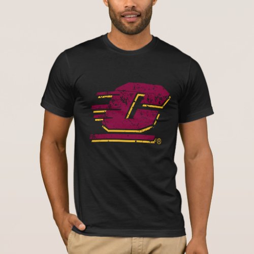 Central Michigan University Distressed T_Shirt