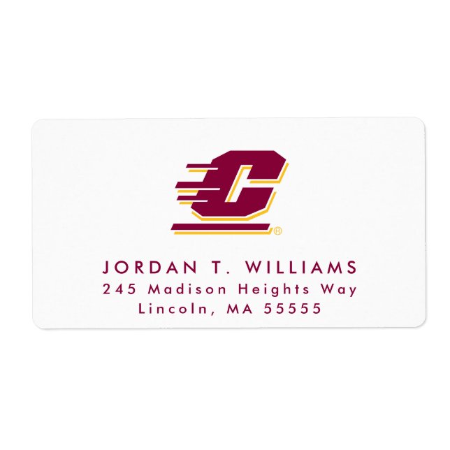 Central Michigan University Label (Front)