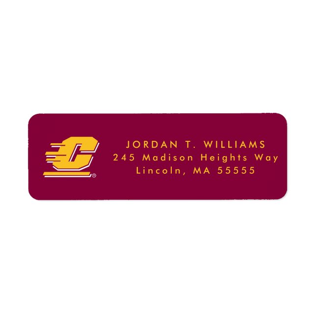 Central Michigan University Label (Front)