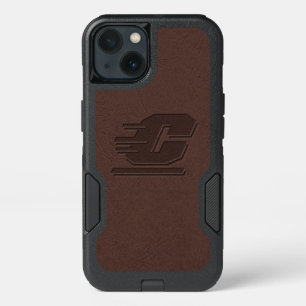 Central Michigan University leather iPhone 13 Case