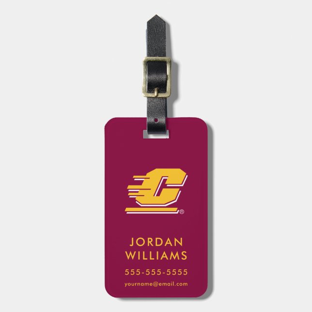 Central Michigan University Luggage Tag (Front Vertical)