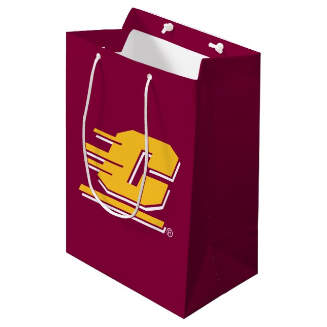 Central Michigan University Medium Gift Bag (Front Angled)