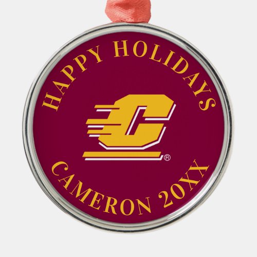 Central Michigan University Metal Ornament