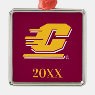 Central Michigan University Metal Ornament