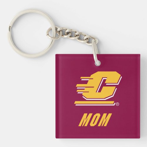 Central Michigan University Mom Keychain