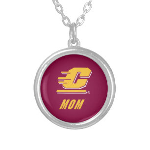Central Michigan University Mom Silver Plated Necklace