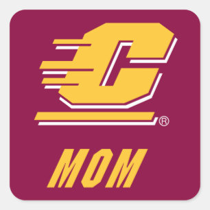 Central Michigan University Mom Square Sticker