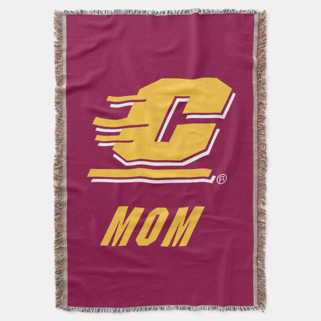 Central Michigan University Mom Throw Blanket (Front Vertical)