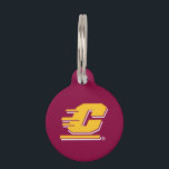 Central Michigan University Pet ID Tag<br><div class="desc">Check out these Central Michigan designs! Show off your CMU pride with these new University products. These make the perfect gifts for the Central Michigan University student, alumni, family, friend or fan in your life. All of these Zazzle products are customizable with your name, class year, or club. Go Chippewas!...</div>
