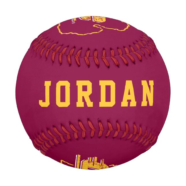 Central Michigan University State Love Baseball (Back)