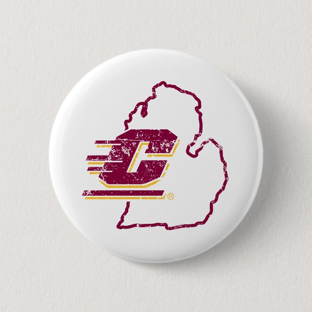Central Michigan University State Love Button (Front)