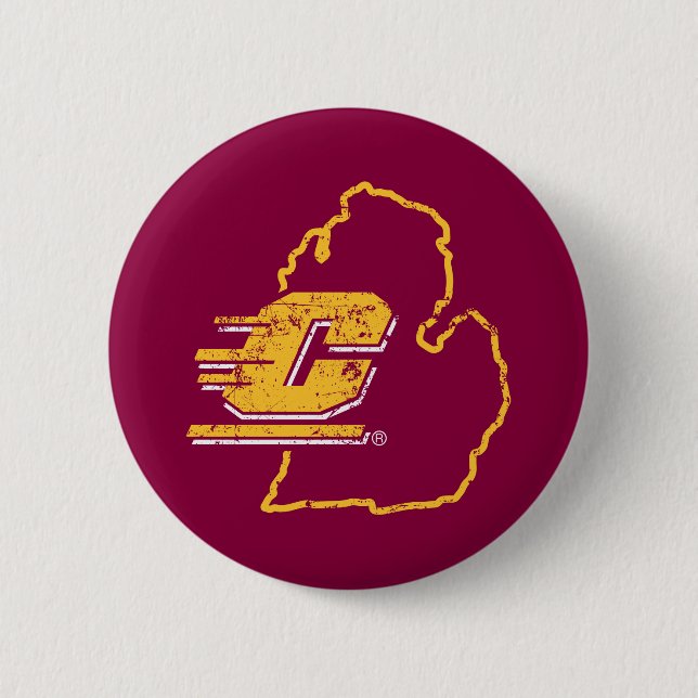 Central Michigan University State Love Button (Front)