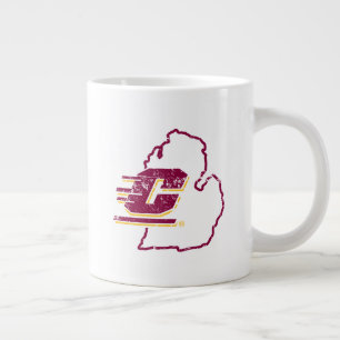 Central Michigan University State Love Giant Coffee Mug