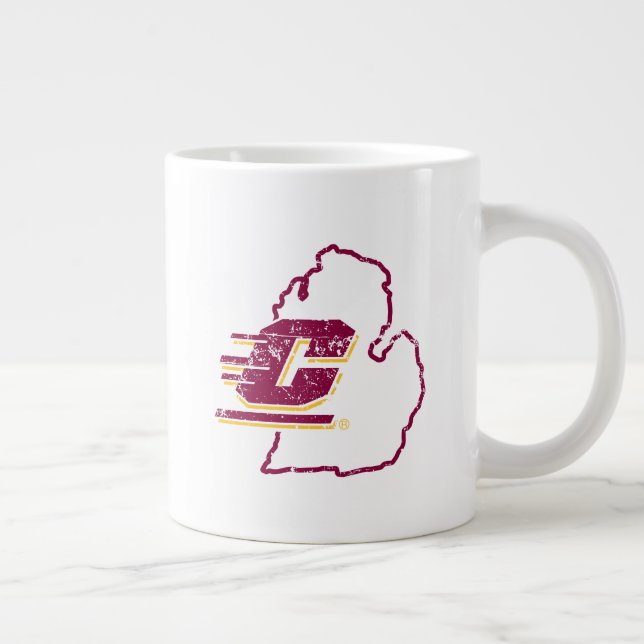 Central Michigan University State Love Giant Coffee Mug (Right)