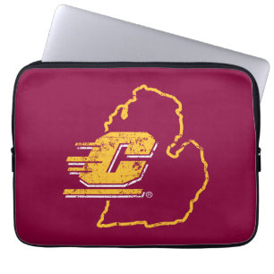 Central Michigan University State Love Laptop Sleeve
