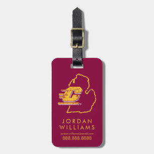 Central Michigan University State Love Luggage Tag