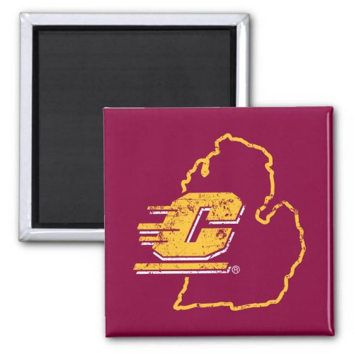 Central Michigan University State Love Magnet