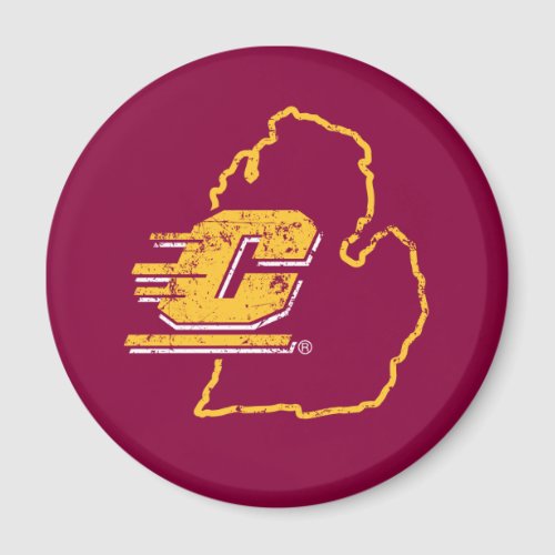 Central Michigan University State Love Magnet