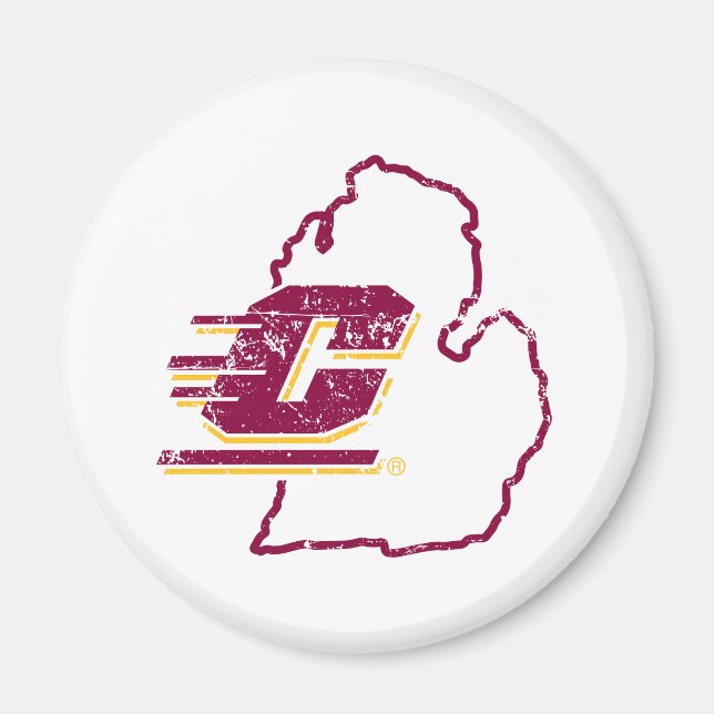 Central Michigan University State Love Magnet (Front)