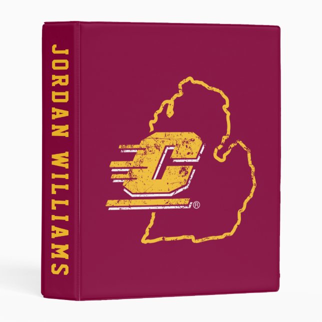 Central Michigan University State Love Mini Binder (Front/Spine)