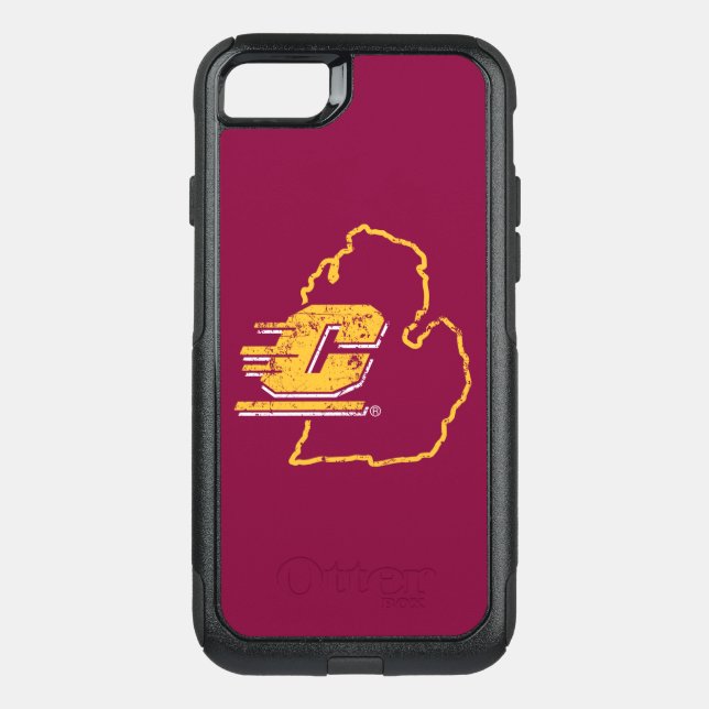 Central Michigan University State Love Otterbox iPhone Case (Back)