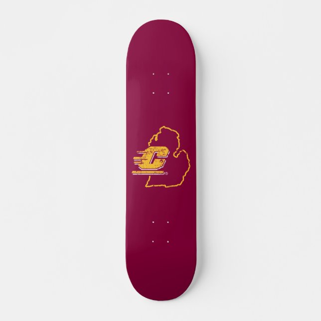 Central Michigan University State Love Skateboard (Front)