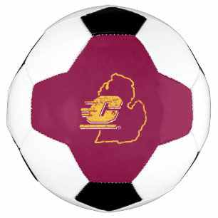 Central Michigan University State Love Soccer Ball