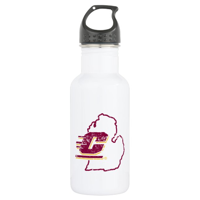 Central Michigan University State Love Stainless Steel Water Bottle (Front)