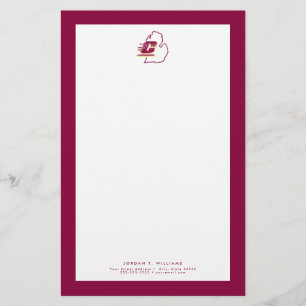 Central Michigan University State Love Stationery