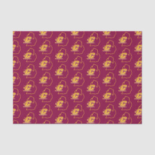Central Michigan University State Love Tissue Paper