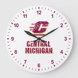 Central Michigan University Vintage Large Clock